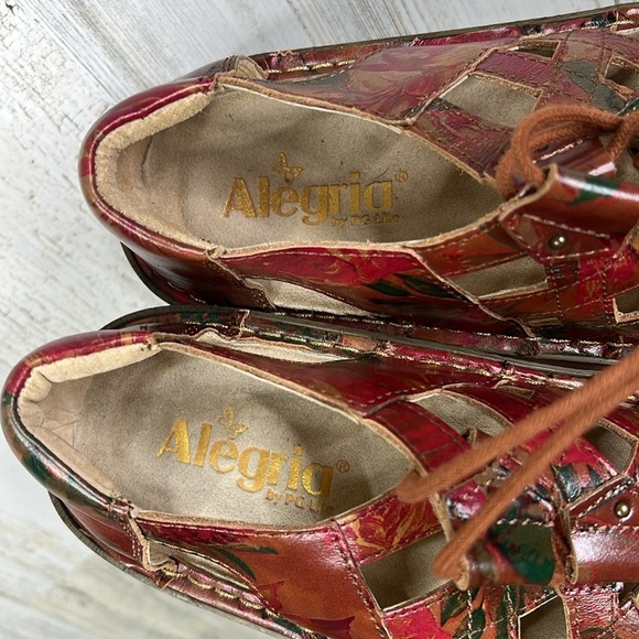 Alegria Valerie Southwestern Romance‎ Womens 9 US 39 EU Shoes Lace Sandals - Picture 4 of 12